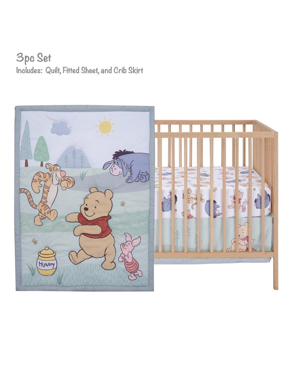 Winnie the Pooh crib bedding set * NEW
